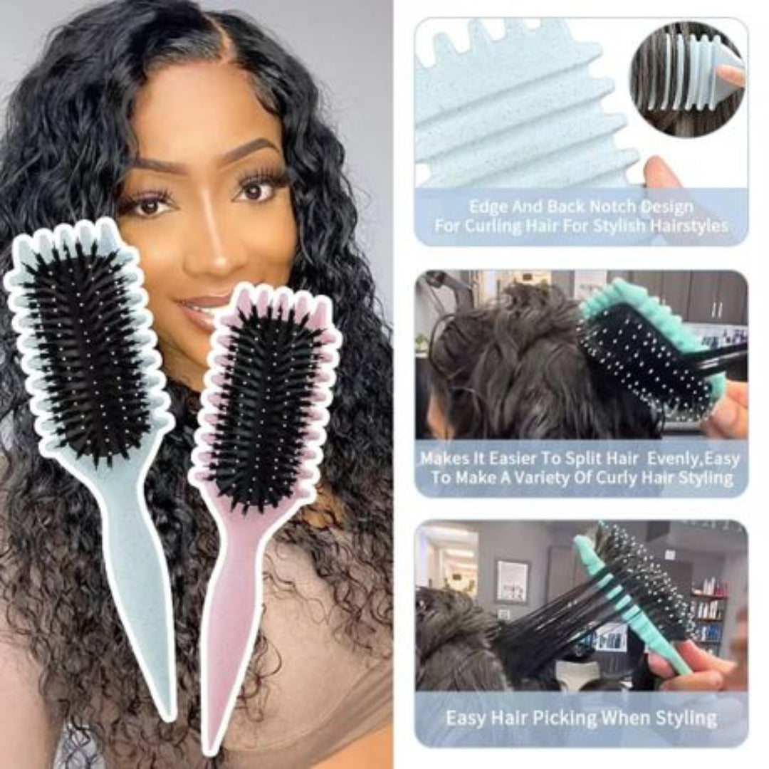 Bounce Curl Hair Brush for Curl Definition and Curl Enhancing