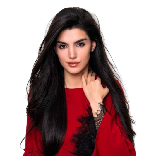 100% Human 24 Inch Straight Clip In Hair Extensions