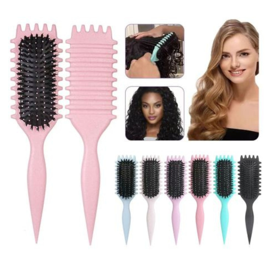 Bounce Curl Hair Brush for Curl Definition and Curl Enhancing