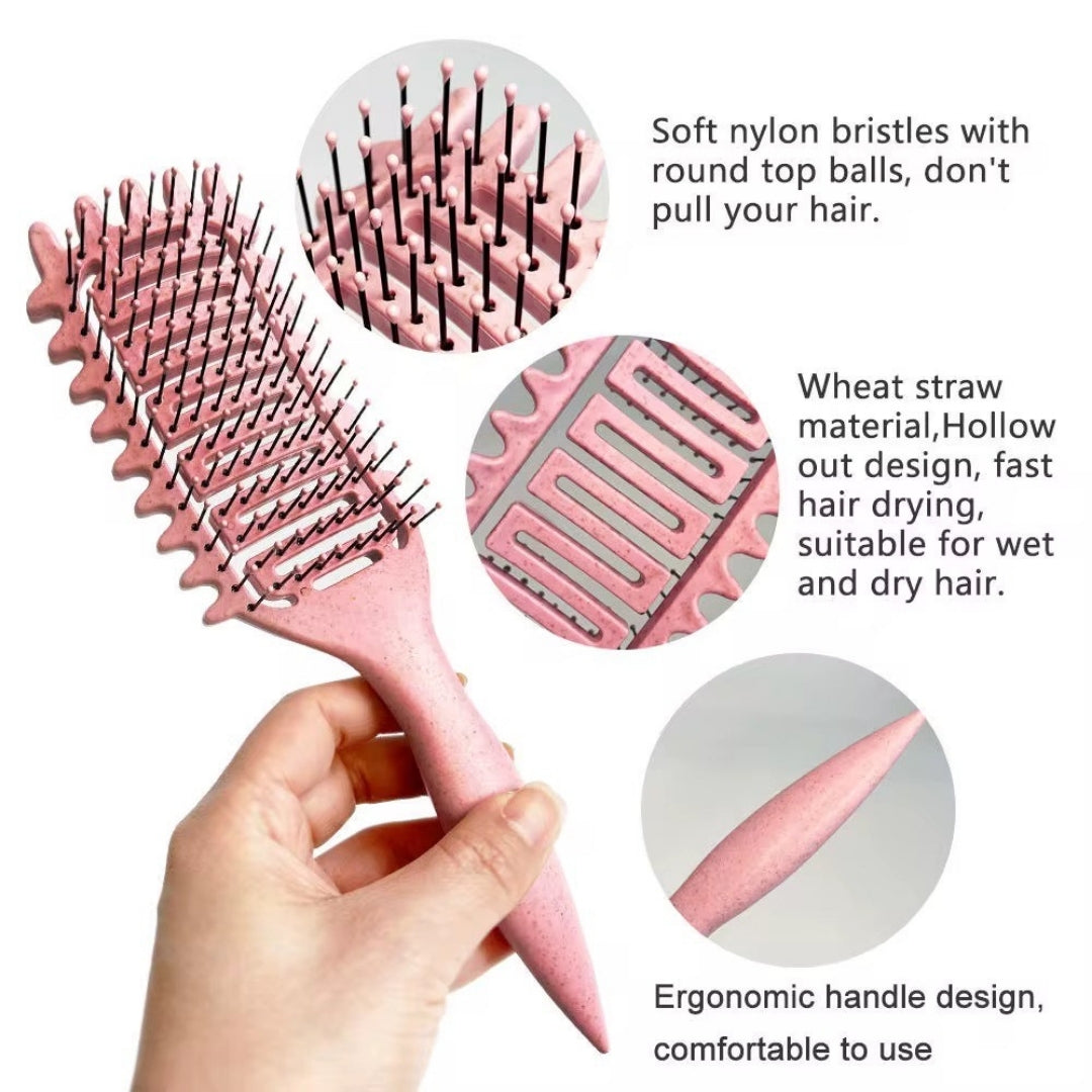 Pink Vented Curl Define Styling Brush