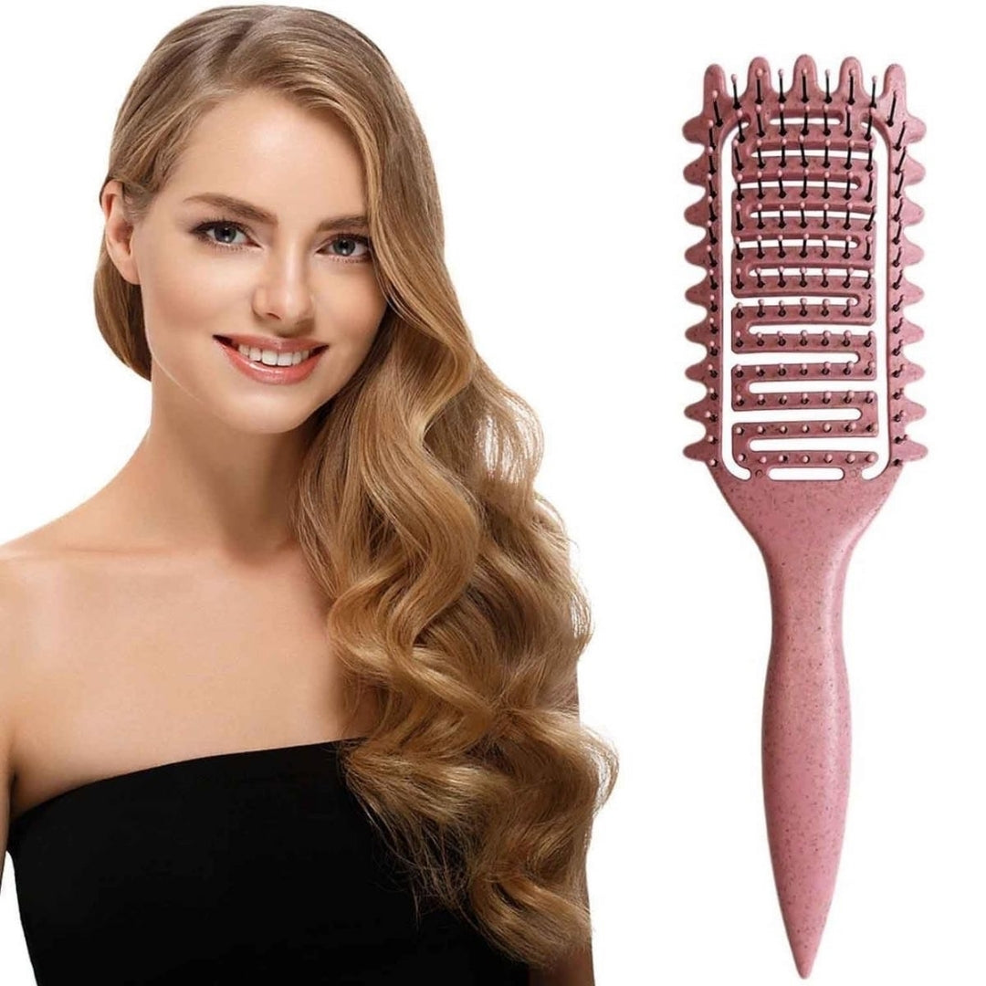 Pink Vented Curl Define Styling Brush
